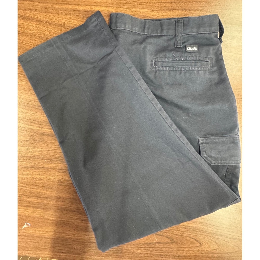 Cintas Cargo Pants Navy Blue ComfortFLEX 270-35 Workwear Twill Mens 42x29